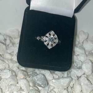 wide marquise Palladium ring